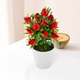 thumbnail image 2 of 1 Set Faux Strawberry Artificial Strawberry Picks Fake Strawberry with Pot, 2 of 10