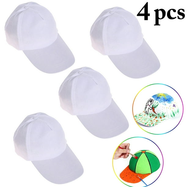 4PCS Kid's Baseball Hat Creative Blank Dad Hat Baseball Cap for