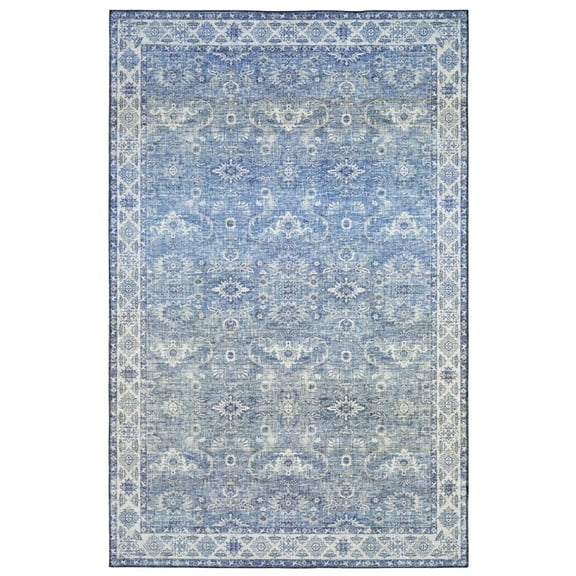 Oriental Weavers Myers Park Area Rug MYP04 Blue Rings Bulbs 2' x 8' Rectangle