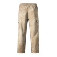 thumbnail image 7 of Relaxed Fit Cargo Pants For Men Tie‑Dye Print Wide Leg Long Trousers Elastic Drawstring Waist Casual Work Pants, 7 of 7