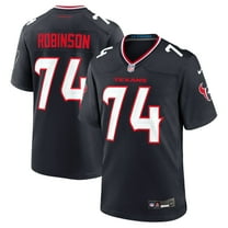 Men's Nike Cam Robinson  Navy Houston Texans Team Game Jersey