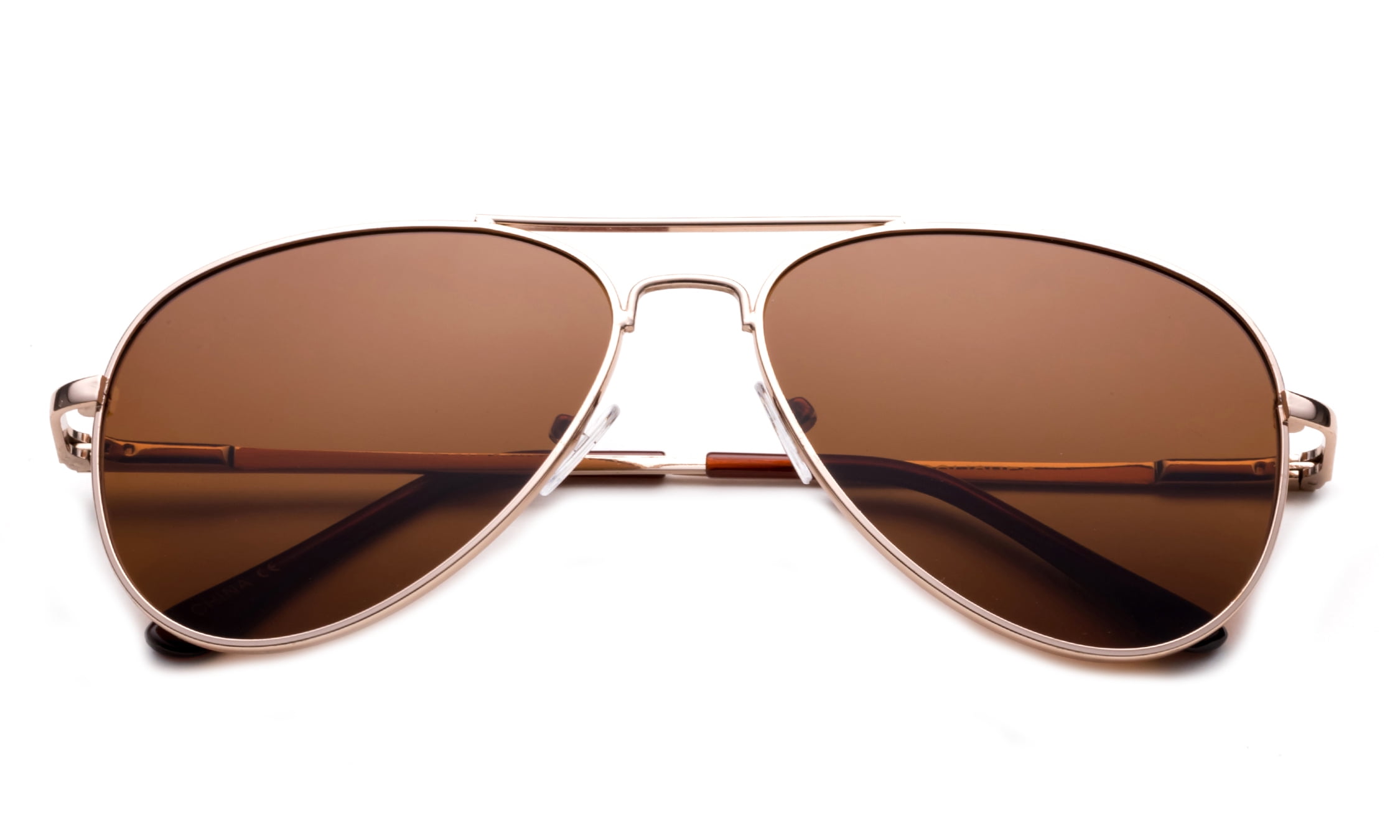 Newbee Fashion -Comfortble High Quality Durable Fashion Metal Aviator Sunglasses for Girls & Boys Polular Flash Mirror Lens UV Protection with Carrying Pouch (4-16 Years)