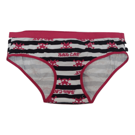 BAD CAT Juniors Panty Hipster Brief (Size 14  Stripe)
