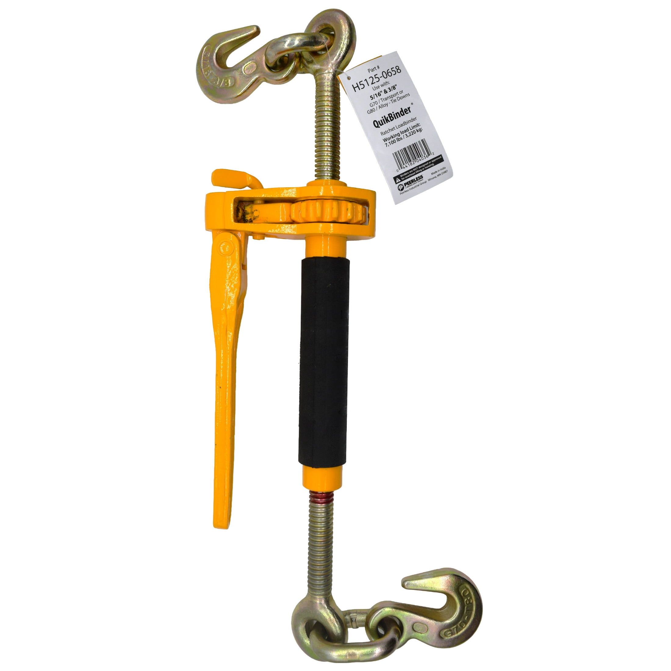 3/8" - 1/2" QuikBinder, 4 Pack, 12000 lbs WLL, Load Binder, Peerless Chain, #H5125-0858