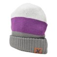 thumbnail image 4 of Hoosier Rookie Beanie Stocking Cap Hat with Ivory, Purple, and Gray Hoosier Brand Coloring with Hoosier Keychain, 4 of 9