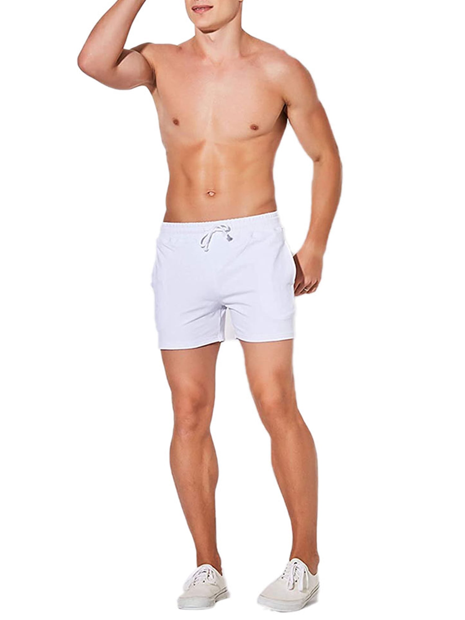 slim fit athletic shorts men