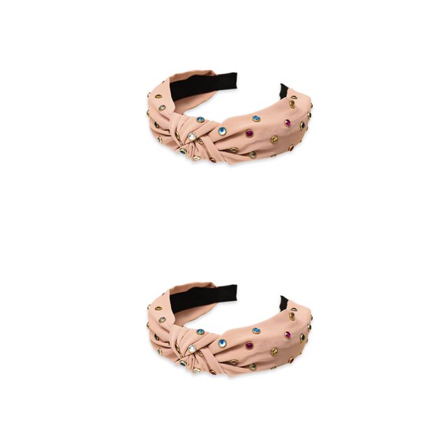 Banda para el Cabello Elegante Pajarita Qarigey Diadema Ajustable Rosa