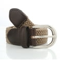 thumbnail image 3 of Gelante Children's Canvas Elastic Fabric Woven Stretch Braided Belts -Khaki-L (28-30), 3 of 3