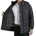 thumbnail image 1 of Winter Men's Hooded Thickened Jacket Outdoor Padded Warm Windproof Cold Weather Coat for Snow Sports, 1 of 9