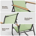 thumbnail image 4 of Noelse 4 Piece Patio Furniture Set, Textilene Conversation Set with 2 Rocking Chairs and Coffee Table, Perfect for Outdoor Patio Lawn Garden Poolside, Green, 4 of 11