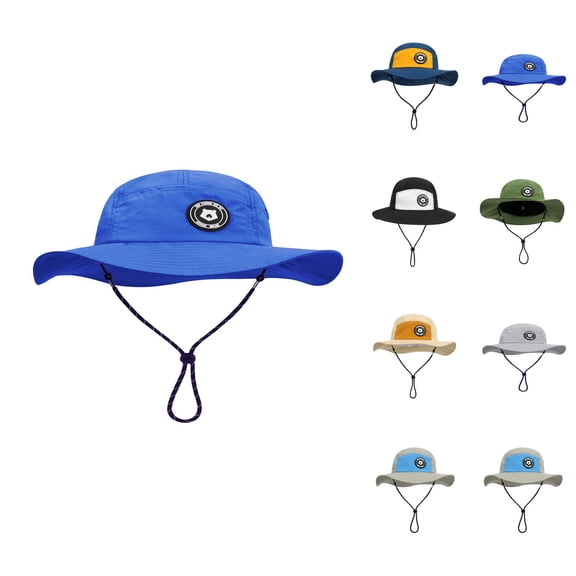 Kids Lightweight Waterproof Bucket Hat Cartoon Print Sun Protection Fishing Cap Breathable Quick Dry Outdoor Sun Hat for Boys Girls Age 2-8 Beach Travel Camping Hiking Summer Adventure Daily Wear