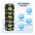 thumbnail image 3 of Neck Gaiter Face Mask Men Women, Sunflower Skull Boho Warmer Breathable Face Cover Scarf Bandanas Head Wrap Hiking Cycling Ski Sports, 3 of 6