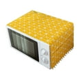 thumbnail image 4 of WRITWAA Yellow Cotton Linen Microwave Oven Cover with Vintage Design for Kitchen Protection and Decoration, 4 of 8