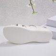 thumbnail image 4 of hopeusnice Women's Sandal Plus Size Available Thick Sole Comfortable Wear Fashionable Design For Various Foot Sizes White 40, 4 of 9