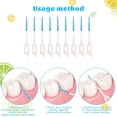 thumbnail image 4 of ACDANC 100 Pieces Interdental Brushes,Silicone Dental Floss Picks with Case,Blue Tooth Floss Picks for Teeth Cleaning, 4 of 7