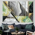 thumbnail image 4 of Contemporary Artwork, Shimmery Canvas, Modern Poster, Grey Wall Decor, Marble Art, Abstract Art, Alcohol Ink Canvas Art, Green Printed, Canvas Wall Decor - Gallery Wrapped, 4 of 9