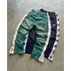 thumbnail image 2 of Pantalones holgados y rectos con diseño de rayas laterales y letras estéticas Y2K con cremallera para mujer, pantalones deportivos casuales de moda urbana para parejas, 2 of 5