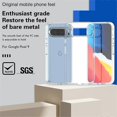 thumbnail image 4 of For Google Pixel 9 Pro Case PC TPU Shockproof Clear Phone Cover - Transparent White, 4 of 5