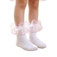 thumbnail image 2 of Grblisyd Girls Ruffle Socks Frilly Socks Cute Lace Socks for Kids 4 Pairs, 2 of 4