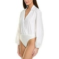 thumbnail image 3 of 1.STATE womens  Wrap Bodysuit, l, White, 3 of 4