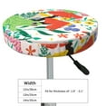 thumbnail image 2 of Uemuo Mushroom and Frogs Pattern Round Bar Stool Seat Covers Washable Stool Cushion Slipcover Elastic Bar Chair Covers-14 inch, 2 of 7