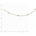 thumbnail image 2 of Solid Gold 14K Two-tone Diamond Cut Beads w/ 2in Ext Necklace - 18" Chain, 2 of 5