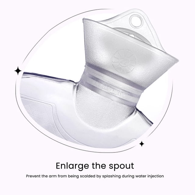 facefd Cute Gradient Fruit Design Hot Water Bag Double Layer Anti-Scalding Texture for Keeping Warm in Winter