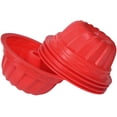thumbnail image 1 of Set de 5 Moldes Redondos Estriados de Silicona de 6 Pulgadas para Pasteles Gelatinas Mousses y Postres Reutilizables, 1 of 5