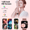 thumbnail image 2 of Refurbished IKT Smart Watch, 1.85-Inch HD Touch Screen, Bluetooth Calling, 120+ Sports Modes, IP68 Waterproof, Rose, P125, 2 of 5