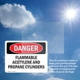 thumbnail image 6 of (2 Pack) Flammable ACETYLENE And Propane Cylinders OSHA Danger Sign, 6 of 7
