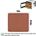 thumbnail image 2 of 4PCS Silicone Dehydrator Mats with Edge - Silicone Sheets Compatible , Nonstick Silicone Tray Liner, High Temperature, 2 of 4