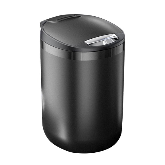 Kraoden Metal Car Ashtray with Lid, Fire-Proof Portable Trash Can for Cars, Easy to Clean Ashtray with LED Light, Sturdy ABS & Stainless Steel Material, Ideal for Home & Travel