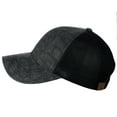 thumbnail image 3 of C.C Unisex Tie Dye Pattern Front Panel Adjustable Mesh Trucker Baseball Cap, Black, 3 of 4