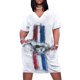 thumbnail image 1 of Vestido holgado con bolsillo y logotipo de Mustang, vestido de mujer, 2025, 1 of 6