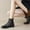 Black, variant on Jsaierl Women's Summer Boots Thick Heel Hollowed Out Thick Heel Shoes Breathable Thin Style Mesh Gauze Boots