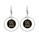thumbnail image 1 of Ser mina de oro cotizacion handwrite Los pendientes cuelgan del aro de la joyería del círculo de la gota Unbranded M, 1 of 3