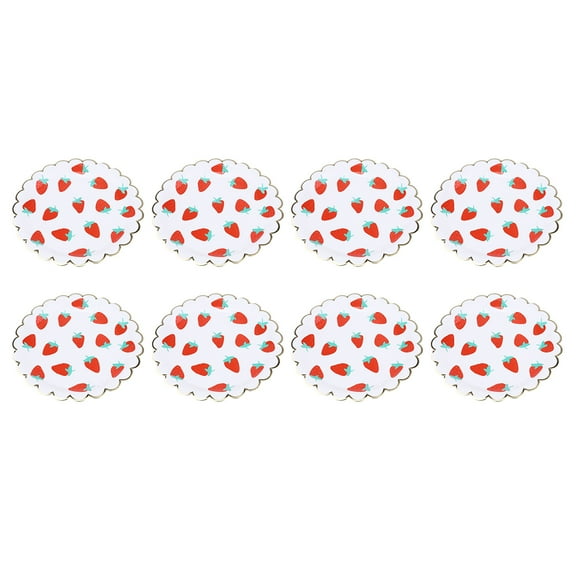ROMANSENTIAL Assorted Color Disposable Paper Plate for Party Use Healthy and Environmentally Friendly 8pcs