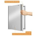 thumbnail image 4 of 24" H x 17" W 304 Stainless Steel Outdoor Kitchen Access Door with Recessed Handle, Single Access Door for BBQ Island, Grilling Station, 4 of 9