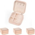 thumbnail image 1 of Hweilai 3pack PU Leather Travel Jewelry Case, Mini Jewelry Box, Small Jewelry Organizer Portable Display Storage Case, 1 of 7