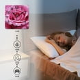 thumbnail image 4 of Non-Ticking Silent Wall Clocks Battery Operated Personalized Decor Clock for Living Room,Bedroom-Pink Rose With Water Droplets Vibrant Colors(10inch), 4 of 4
