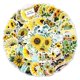 thumbnail image 1 of Calcomanías de vinilo impermeables con forma de girasol, 50 unidades, 1 of 4