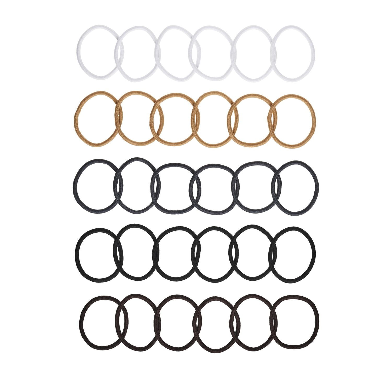 Elastiques à cheveux Goody - couleurs neutres assorties - 30 pièces Goody Elastiques