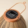 thumbnail image 4 of Rattan Solar Outdoor Patio Lantern - Hearth & Hand with Magnolia, 4 of 5