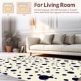 thumbnail image 2 of ODIKA 5' x 7' Machine Washable Non-Slip Area Rug, Polka Dot Dot High Traffic Rug, Beige, 361427, 2 of 7