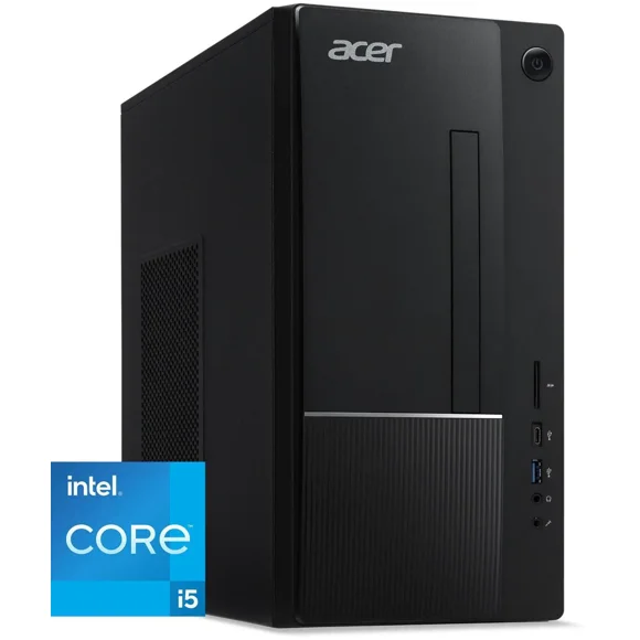 Acer Aspire Desktop Computer Intel Core i5-14400, Intel UHD Graphics 730, 8GB DDR5, 512 GB PCIe SSD, Windows 11 Home 64-bit - TC-1775-UR11