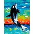 thumbnail image 3 of Vitaletti, Carolee 12x14 Black Modern Framed Museum Art Print Titled - Ocean Friends I, 3 of 5