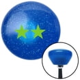thumbnail image 1 of American Shifter  Green Officer 08 - Major General Blue Retro Metal Flake Shift Knob with M16 x 1.5 Auto, 1 of 1