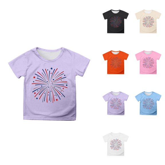 Graphic Tees for Girls: Short Sleeve Crewneck Tops 5-14 Years Comfortable & Casual for Everyday Wear & Summer Parties