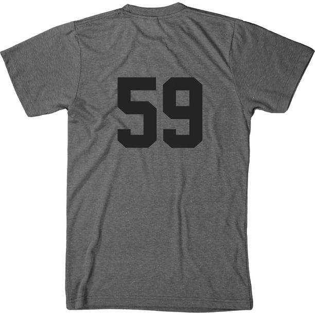 Trunk Candy - Standard Black Jersey Number 59 Men's Modern Fit T-Shirt ...