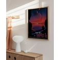 thumbnail image 6 of HAUS AND HUES Futurism Art Poster - Space Posters, NASA Posters, Retro Sci Fi Art, Vintage Space Wall Art, Retro Futurism Art, Exploration, NASA JPL Poster, Scifi Trappist (Framed Beige 16x20), 6 of 6